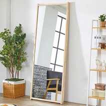 1800 원목전신거울 사각스탠드거울 대형 튼튼한 셀카존 우드, 고무나무