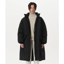 커스텀어클락 컴포터블 벌룬핏 다운 롱 패딩 블랙 COOSJP038