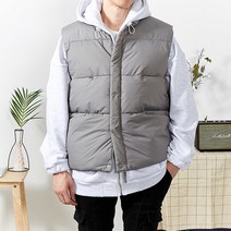 넛지어패럴 / 남여공용 히든집업 빵빵이 커플 패딩 조끼