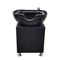 미용실 세라믹 세면대 이발소 욕실 세안 샴푸 대야, 블랙 대야 세트