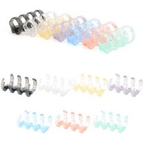 컬러별 4구 미니 제본링 족보 시험지철 책분철 루즈링, 보라