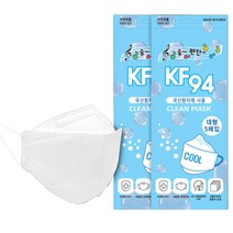 크린 황사방역마스크 KF94 대형 화이트-100매