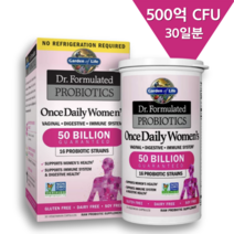 가든오브라이프 여성용 유산균 프로바이오틱스 500억 30베지캡슐 아카시아 식이섬유