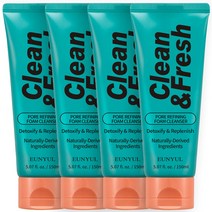 은율 클린앤프레시 포어 리파이닝 클렌징폼, 150ml, 4개