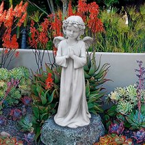 꼬모가든 기도 천사 소녀 조각상 정원꾸미기 정원조각상 장식인형 정원소품