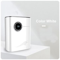 가정용 전기 스마트 제습기 습기 흡수기 음소거 1200ML 스마트 타이머 마이너스 이온 음이온 공기 청정기 가정용 공기 건조기, White_JP