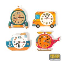 민화샵 DIY 나무 시계만들기재료 운송수단 무소음 무브먼트 건전지 미포함, 우주선