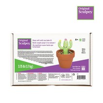 오리지널 스컬피 흰색 1.7kg (3.75LB) 폴리머클레이