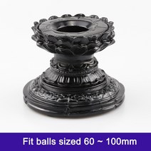 지구본 세계 지도 지구의로터스 디스플레이 스탠드 크리스탈 유리 렌즈 볼 점술 사진 베이스 60mm 100mm, 01 1pc resin stand