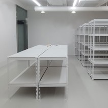 중량 작업대 무볼트조립 철제, 화이트 1200x500x750_2단