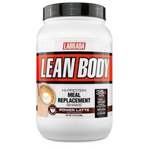 Labrada Lean Body Hi-Protein Power Latte 라브라다 린 바디 하이 프로틴 파워 라떼 2.47lb(1.1kg), 1개, 1
