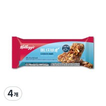 켈로그 에너지바 K 다크초코 & 씨솔트, 30g, 4개