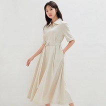 [엔터식스]로엠 V넥 셔츠 원피스_RMOWD38RT5RMOWD38RT5