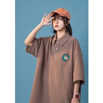 트렌디한 코디 캐주얼 반팔 골프티 테니스티