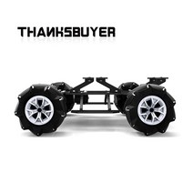 로봇강아지 스마트 강아지 로봇 인공지능 로봇개 메카넘 휠 자동차 4wd 전방향성 자동차 섀시 4wd 0.65a 2.6a 250rpm 460rpm for raspberry pi, 4wd 2.6a 460rpm