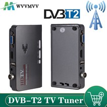 나인틴 WVVMVV DVB-T/DVB-T2 TV 튜너 수신기 DVB T/T2 박스 VGA AV CVBS 1080P HDMI 디지털 HD 위성 원격 제어, 01 TV Tuner Receiver_02 Eu 플러그