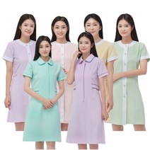 라인 스네피 스크레치 원피스 관리사 유니폼 피부샵