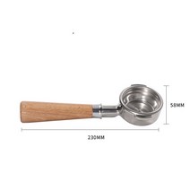58mm 네이키드 포터 필터 우드 커피 머신 바닥 없는 필터 포터 필터 expobar 로켓 gemilai faema e61 ecm wega universal, 7-네이키드 포터필터