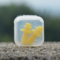 코골이방지기구 코로숨쉬기 부드러운 버섯 실리카 젤 귀마개 테이퍼 여행 수면 용품 소음 방지 수영 방수 M, 05 YELLOW