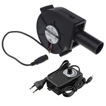 EU 플러그 바베큐 팬 12V 2.5A 5500RPM 공기 터보 송풍기 피크닉 캠핑 화재 숯 스타터 요리 도구 드롭 배, 01 EU-26MM-D