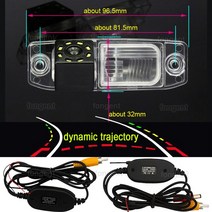버스 후방 카메라 트럭 화물 차량 백업 자동차 백미러 현대 기아 쏘렌토 스포티지 카렌스 Ceed Opirus 용, 06 Dynamic Wireless