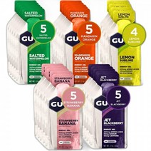 GU Energy 오리지널 스포츠 뉴트리션 에너지 젤 어솔티드 프푸티 맛 24개입, Mandarin Orange