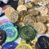 1평문구점 실링왁스 인장 스탬프 시리즈1 청첩장 S1, 우주고래