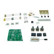 GHSHOP Qrm 키트 x 위상 교체 증폭기 부품 PTT 제어 내장 DIY 조립 라디오용 1-30MHz HF 밴드가 있는 완성된 보드, 약 73x85x1.6mm, 금속, 녹색