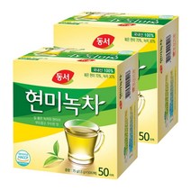동서 현미녹차 티백 50t, 100개, 1.5g