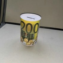 인테리어 귀여운 모형 캐릭터 대형 금고 행운 저금통 1pcs 돼지 크리 에이 티브 tinplate 실린더 유로 달러 그림 상자 가정용 저축 돈 상자 휴식 홈 장식 열기, 05 ZS-6700-5