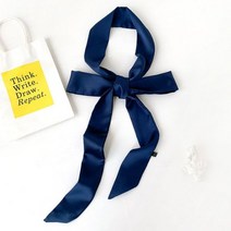 레이디 넥 넥타이에 대한 긴 스키니 스카프 솔리드 실크 Hairband 풀라 우드 여성 리본 벨트 머리띠 가방 장식