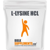 BulkSupplements L-Lysine 벌크서플리먼트 L 라이신 500g, 1개