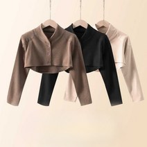 어깨 패드 수면 조끼 보온 노인 방한 경추, 브라운 XL