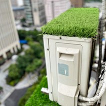 실외기커버 소음 방지 흡음 잔디 인공잔디 빗소리 방음보드 차단판, 50mm  소음기 잔디 (28 x 80cm), 1개