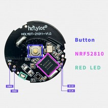 스마트스위치 누워서불끄기 자동조절 Holyiot NRF52810 BLE 5.0 블루투스 저전력 소비 모듈 비콘 Bluetooth, 한개옵션1