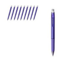 유니볼 RE 지워지는 겔잉크 볼펜 0.5mm, 바이올렛, 10개