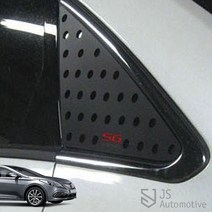 JS automotive 현대 그랜저HG C필러 스포츠플레이트 필라몰딩 5G튜닝용품 그랜져 기둥몰딩 악세사리, 유광골드 로고