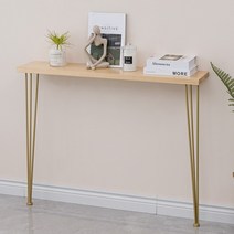 복도장 엔틱 거실 현관 콘솔 장식장 테이블, 골드 100 20 80
