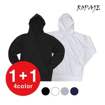 1+1 특양면 기본 후드티 남녀공용 빅사이즈 4컬러