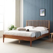 유럽형 오크 원목침대 퀸 (양면매트) FN202