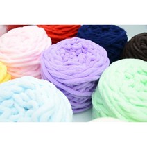 시중에 없는 굵기/ 리얼통통 수면사/ 단독판매/ 7-8mm 굵은 털실 통통한 수면사 수면실 극세사 마크라메실 겨울 뜨개실 목도리 담요 블랭킷 소프트베베 소프트붐붐 루피망고, 07 베이비핑크