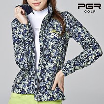 pgr 골프 gw-435 여성 골프복 골프웨어 여자 갤럭시 플라워패턴 바람막이 자켓