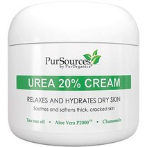 PurOrganica Urea 20% Healing 크림 4 oz - Best Callus Remover - Moisturizes and Rehydrates Hands Feet