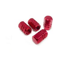타이어 밸브캡 4개/가방 자동차 타이어 공기 밸브 캡 밀폐 플러그 커버 기아 소울 forte5 Cadenza Tellurid, 03 Red