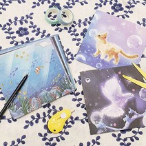 파스텔 그림 색종이 별 장미 작은 종이 학 접기 블루 백조 네모네모 스페셜 무늬 크기 양면 색지