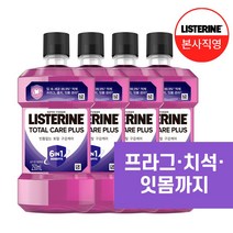 리스테린 토탈케어 플러스 구강청결제, 250ml, 4개
