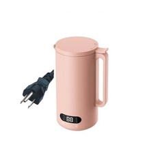 콩가는기계 두유기계 두유기 미니두유제조기휴대용 미니 밀크 쉐이크 두유 메이커 500ML 믹서기 스무디, 01 Pink 350ML_02 EU_02 220V