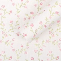 새로고침 만능풀바른벽지 합지 C45205-2 벨리타플라워 핑크, 일반풀바른벽지, 280cm