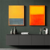 셀러허브_리빙 마크로스코 명화 인테리어 그림 액자 No13~24 캔버스 30호, 22번/30호65x91cm(캔버스액자옆면흰색)
