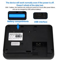 생체인식 출결 근태관리 Realand-2.4 인치 생체 인식 지문 시간 출석 기계 RFID 카드 tcp/ip/USB 직원 체크인/체크 아웃 장치 소프트웨어 체크인, [01] 미국 플매트 카펫 러그